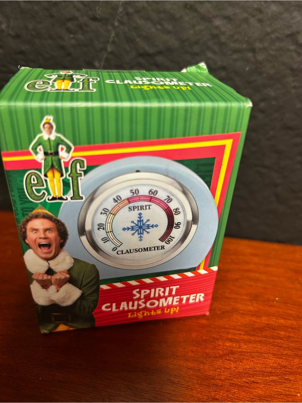 Elf Spirit Clausometer‎ - Lights up “NIB” sealed Christmas decor